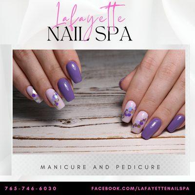 Amazing nail designs!
Come and get it done at our salon.
Lafayette Nail Spa