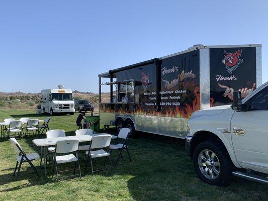 Hooches BBQ Wagon ready for action!