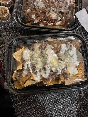 Carne asada nachos