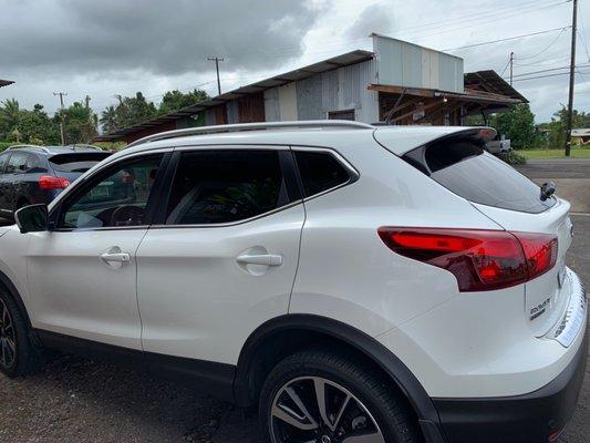 2019 Rogue Sport, tint by Hawaii island Tint.