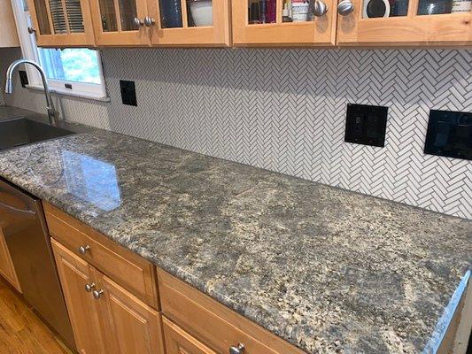 Herringbone Backsplash