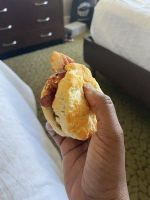 Bacon biscuit