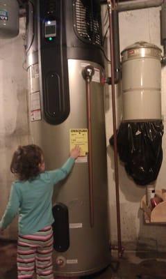 Little Hazel is excited about not running out of hot water anymore. Her parents are excited about spending less