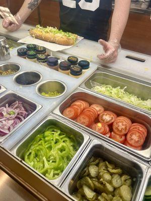 The best veggie display I've ever seen