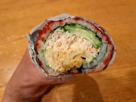 Sumo Crunch sushi burrito from Sushirrito