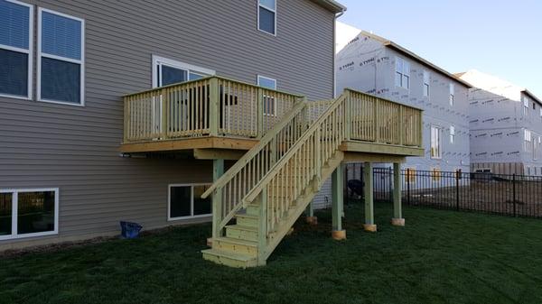 New pressure treated deck South Elgin