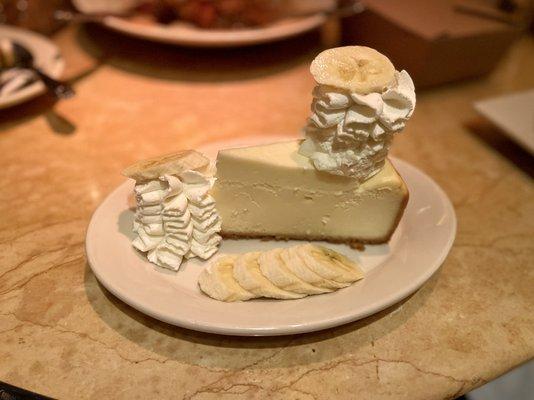 Fresh Banana Cream Cheesecake