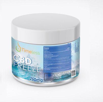 250mg Freeze topical available in 1oz & 4oz available online or in store.