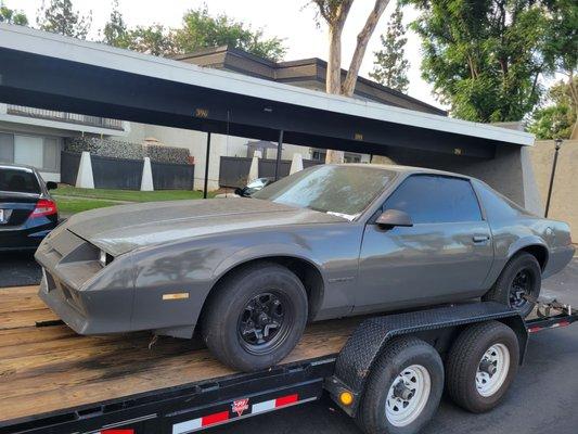 1984 Camaro  Tow from. La Verne to Moreno Valley