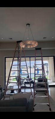 Get your chandelier installed today!