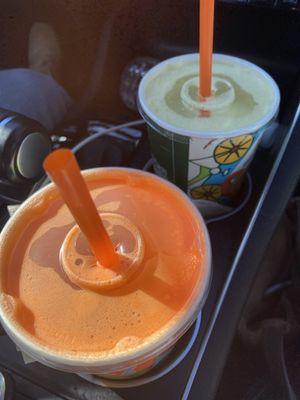 Orange supreme & Cucumber Juices