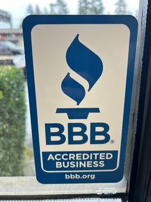 BBB accredited