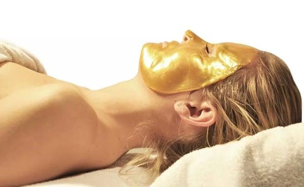 24 K gold mask.  Reap the benefits of the healing power of luxurious GOLD!!