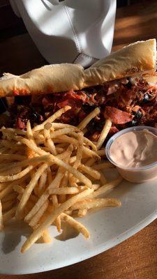 New York Grinder with skinny fries