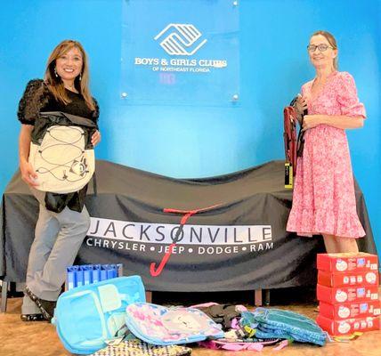 Jacksonville Chrysler Jeep Dodge Ram Baymeadows was happy to have a BACKPACK DRIVE for the Boys & Girls Club of Northeast Florida!