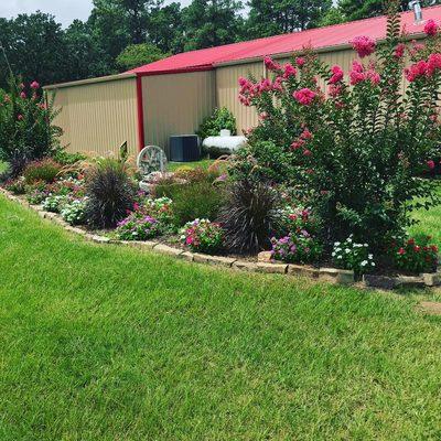 One of our beautiful flowers beds