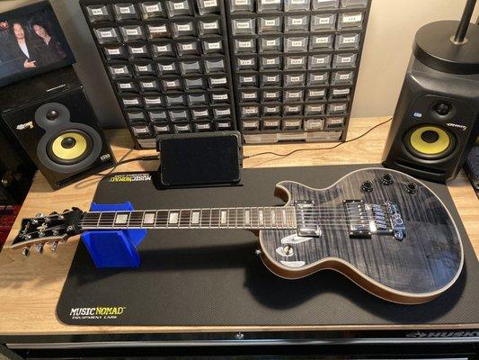 Schecter Evertune setup for the platinum metal band Adema