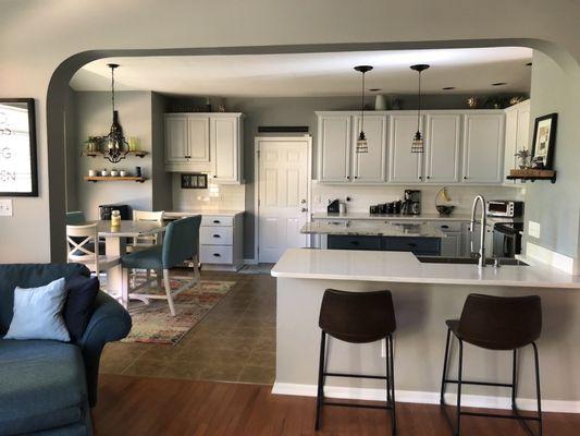 Beautiful countertops and sink