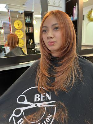 Layer haircut at @Benbeautysalon