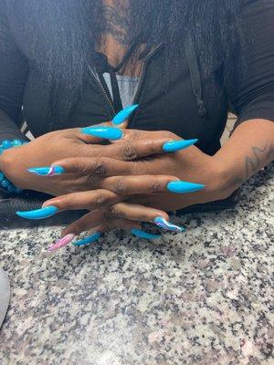 You can find my nails on there and the Google page or their yelp. It should help you decide if they are capable to make you this happen.