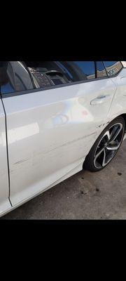 Pretty bad scuffs and paint chipping done by a hit-n-run. Haven't taken a post-job picture yet.