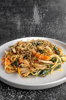 JapChae ( Korean glass noodle & veggie stir fry)