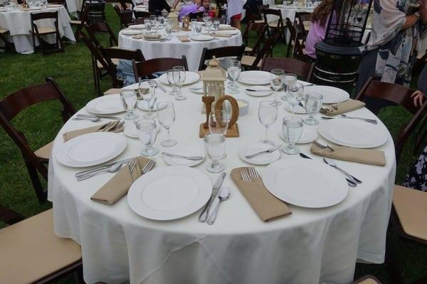 Lantern and table number rented from Alexis Party Rental.