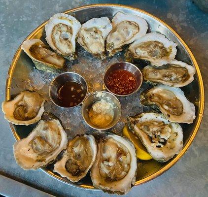 Holy Crap, $0.75 Happy Hour Oysters.