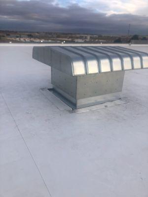 Commercial Warehouse Intake Hood Install