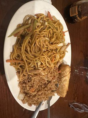 Pork chow mein combo