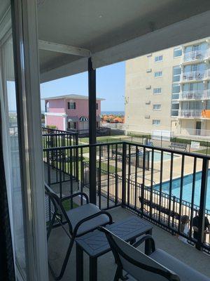 Ocean view from balcony