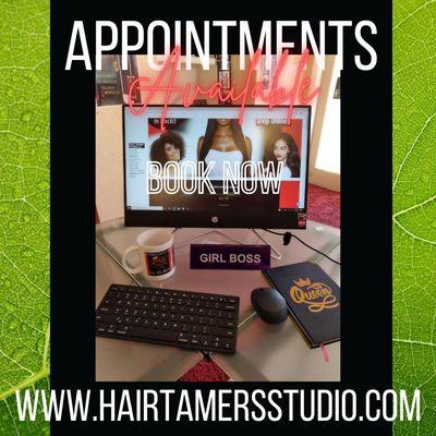 Appointments available don't wait until the last minute Book now http://hairtamersstudiobr.as.me