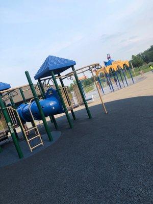 Two parks and a splash pad! The best of both worlds