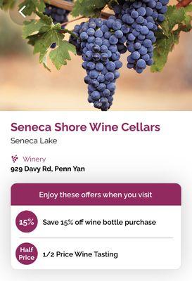 Wine Travel Card discount