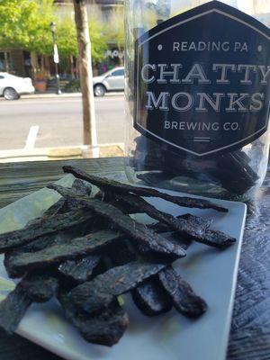 Beef Jerky made from Chatty Monks beer!