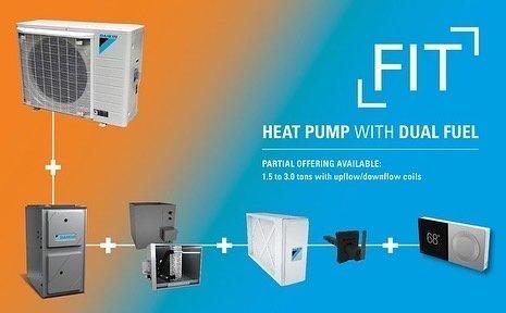 Treat your house with a new, quiet, energy efficient and extremely smart Daikin Fit ac and heat pump with dual fuel split system