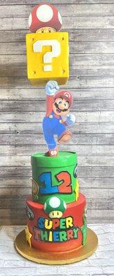 Super Mario Bros. inspired cake