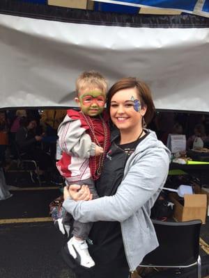 Cuties!!!! A student and her boy!!! So much fun!! And the funnel cake, the bomb!!