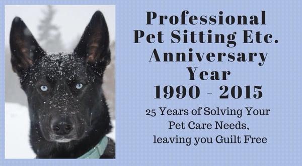 Choose A Experienced, Reliable, Award Winning Pet Sitting Business.  Your Pets are Worth the Best.