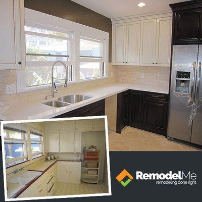 Kitchen makeover by RemodelMe, your Los Angeles kitchen remodeling pros.