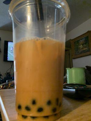 Thai tea boba