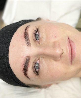 Brow lamination, brow tint and lash lift!