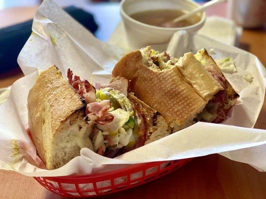 Pastrami & Zucchini soup. It's hard to rate how delicious each sandwich is but this one is definitely up there on the top.