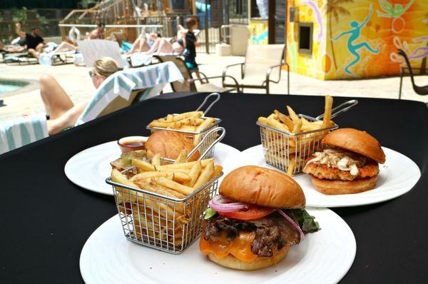 Burgers with French Fries