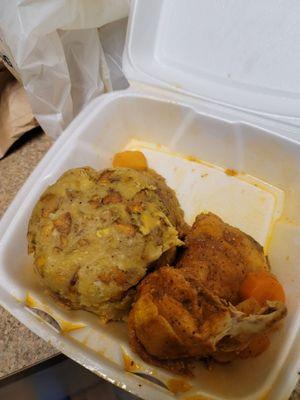 Mofongo and chicken