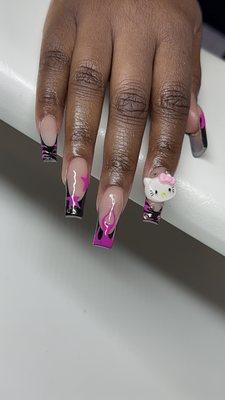 Acrylic nails
 French Tip
 Fill ins
 Nail art
 Designs