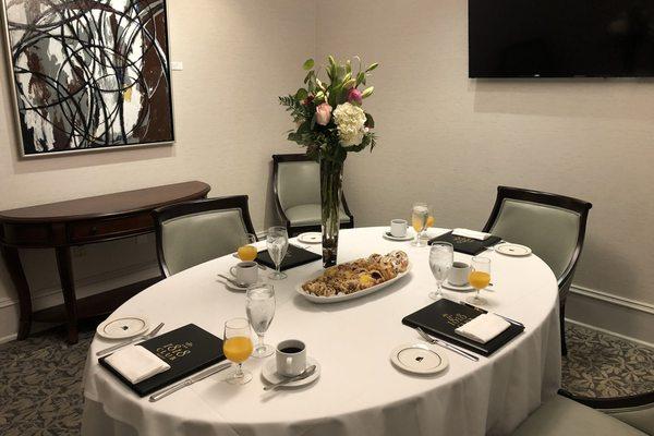 Peachtree Room- $100-$200 to reserve Seats 6 guests total