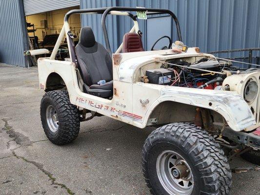 1985 Jeep CJ7 Before Passenger Side