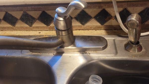 Old sink faucet