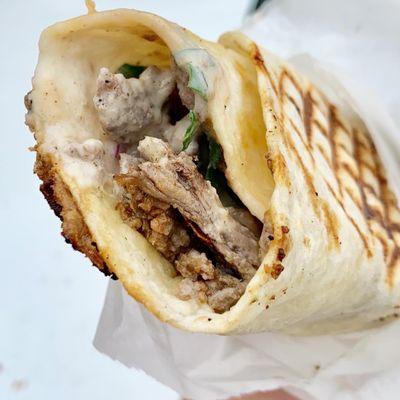 Beef Shawarma -- gooey and glorious. Absolutely delicious.